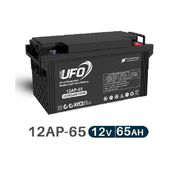فروش باتری یو پی اس 12 ولت 65 آمپر ساعت برند یوفو مدل 12AP-65
