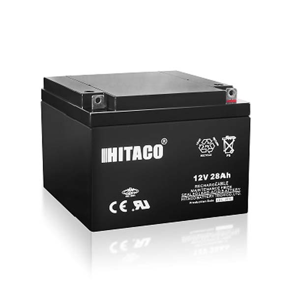 باتری یو پی اس هیتاکو 28 آمپر 12 ولت مدل HB28-12 6 فروش باتری یو پی اس 28 آمپر هیتاکو