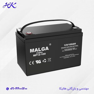 باتری یو پی اس مالگا پاور 100 آمپر 12 ولت