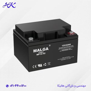 باتری یو پی اس مالگا پاور 42 آمپر 12 ولت