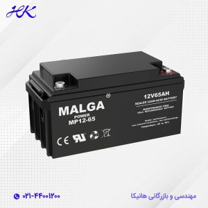 باتری یو پی اس مالگا پاور 65 آمپر 12 ولت