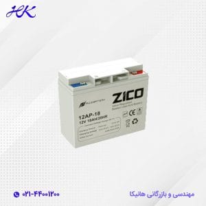باتری یو پی اس ضد اشتعال زیکو 18 آمپر 12 ولت